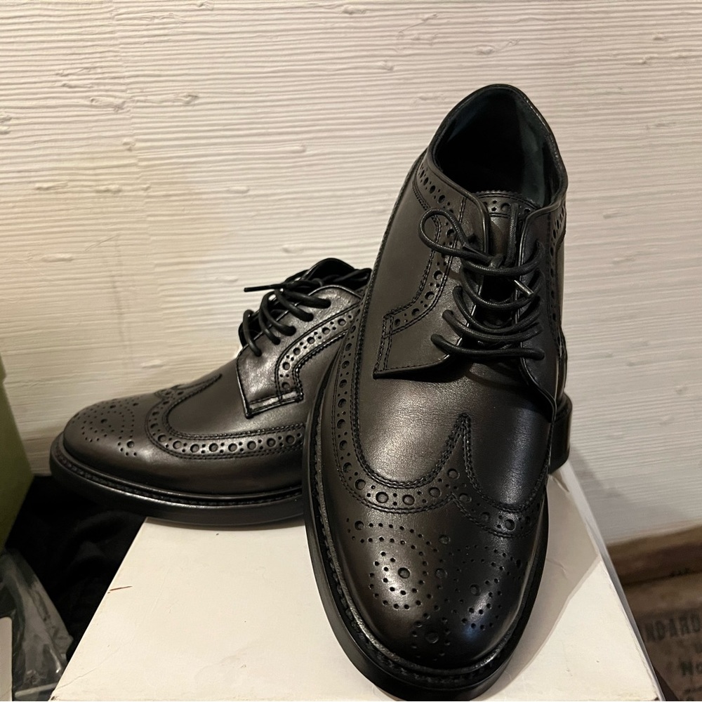 Authentic Burberry wing tip dress shoes barely worn also have Gucci, and Supreme